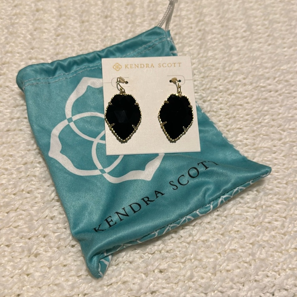 Black and Gold Kendra Scott Earrings